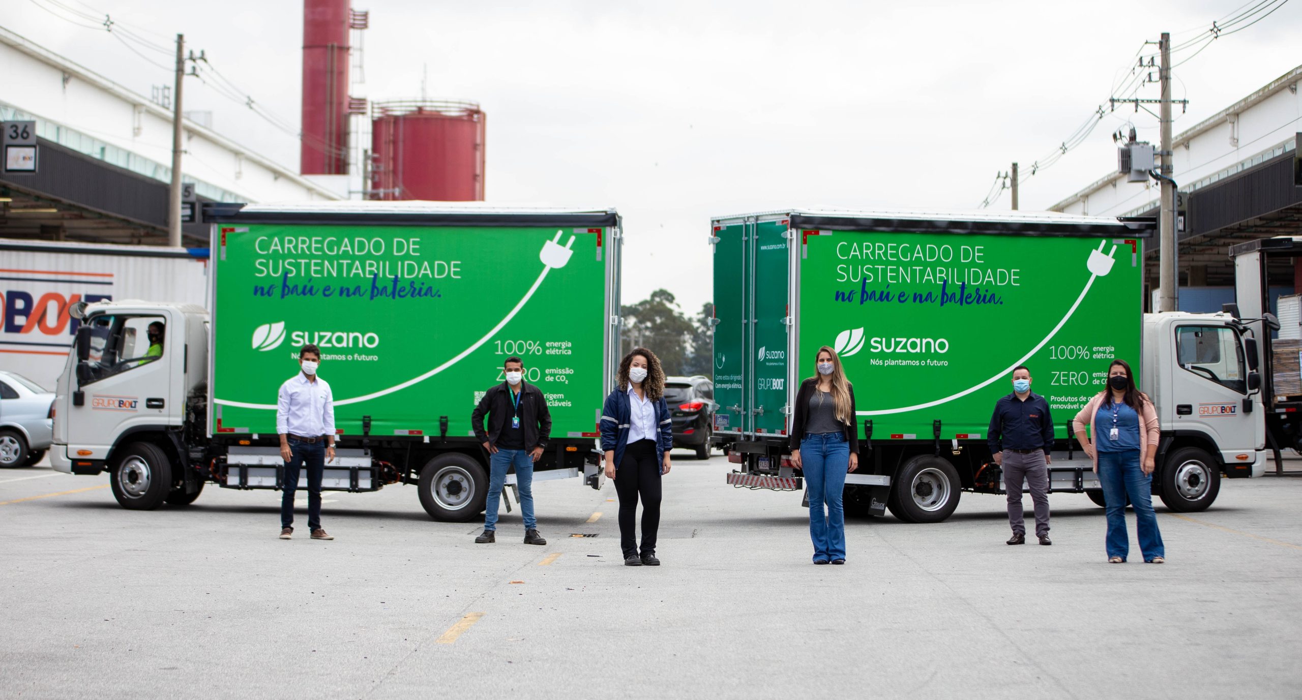 Suzano inicia operações com caminhões elétricos