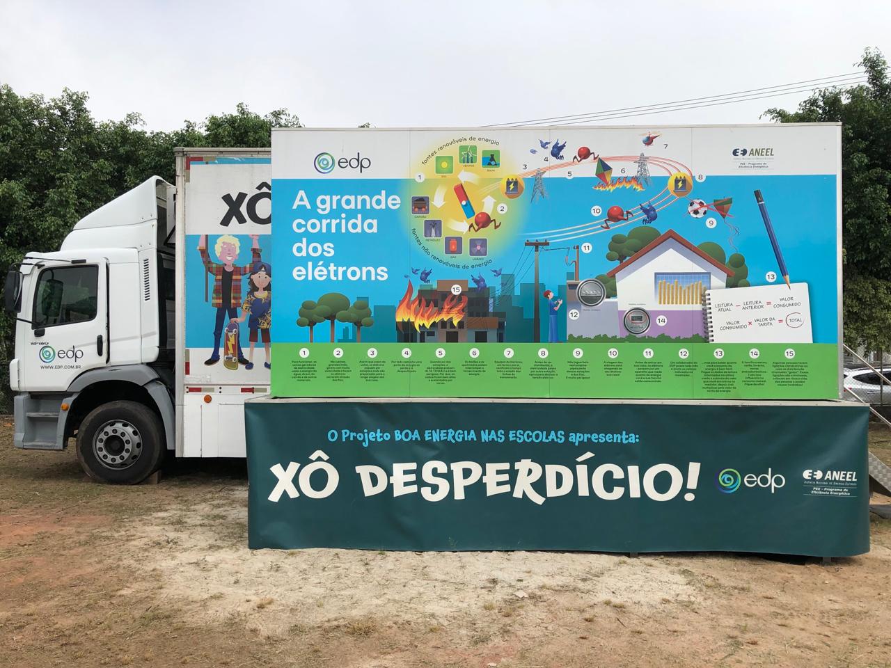 Caminhão da Boa Energia da EDP visita oito escolas municipais em Poá