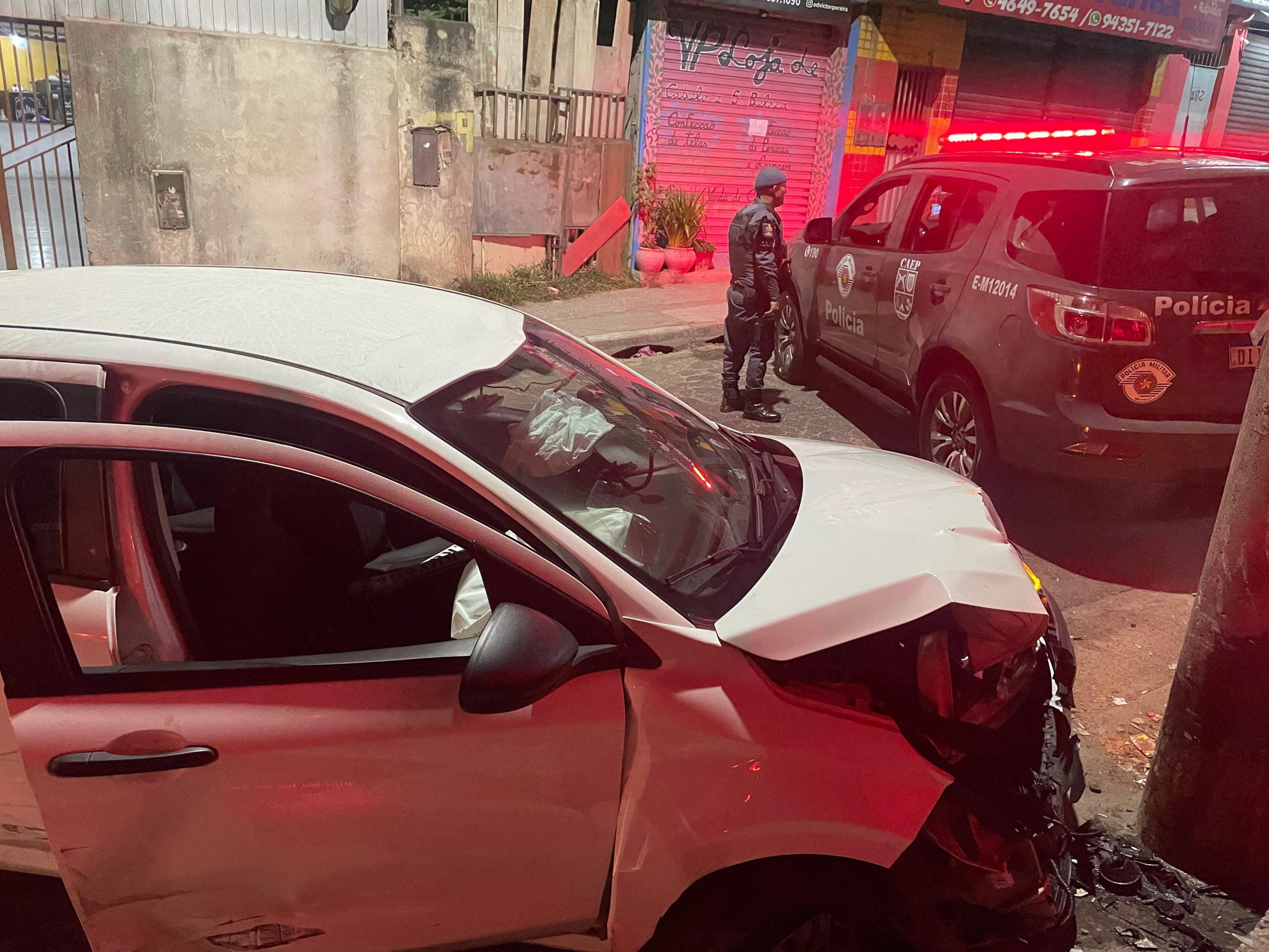 Quadrilha suspeita de roubos a transeuntes é presa após perseguição