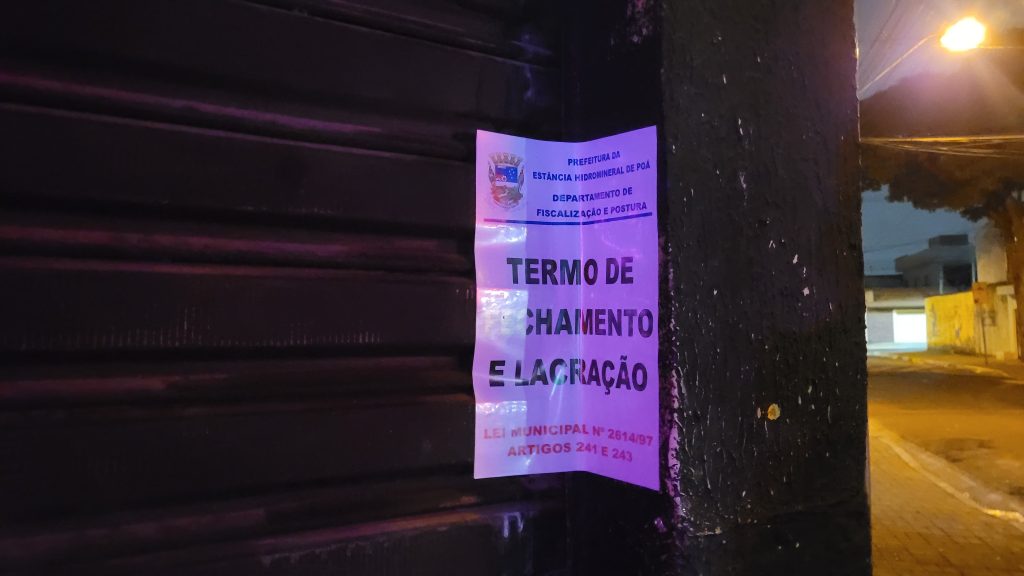 Operação "Poá Legal" lacra mais dois comércios do Centro | Divulgação.
