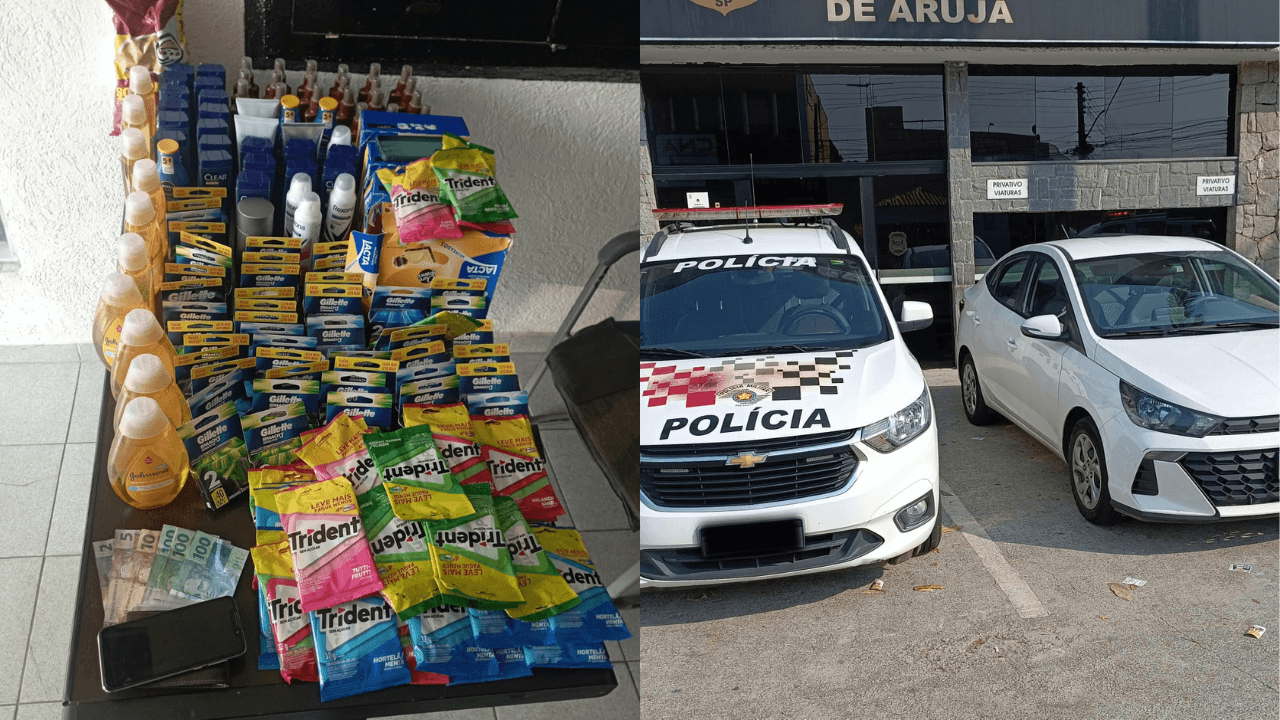PM prende homem após furto de alimentos em loja em Santa Isabel