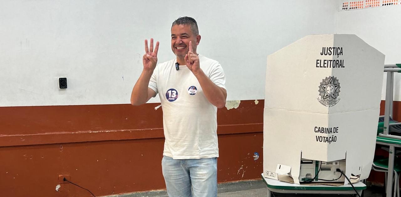 Rodrigo Valverde vota e reforça expectativa de estar no segundo turno: 'Estou confiante'