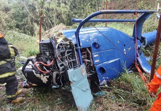 Casal de empresários morre em queda de helicóptero em Caieiras; piloto e criança sobrevivem