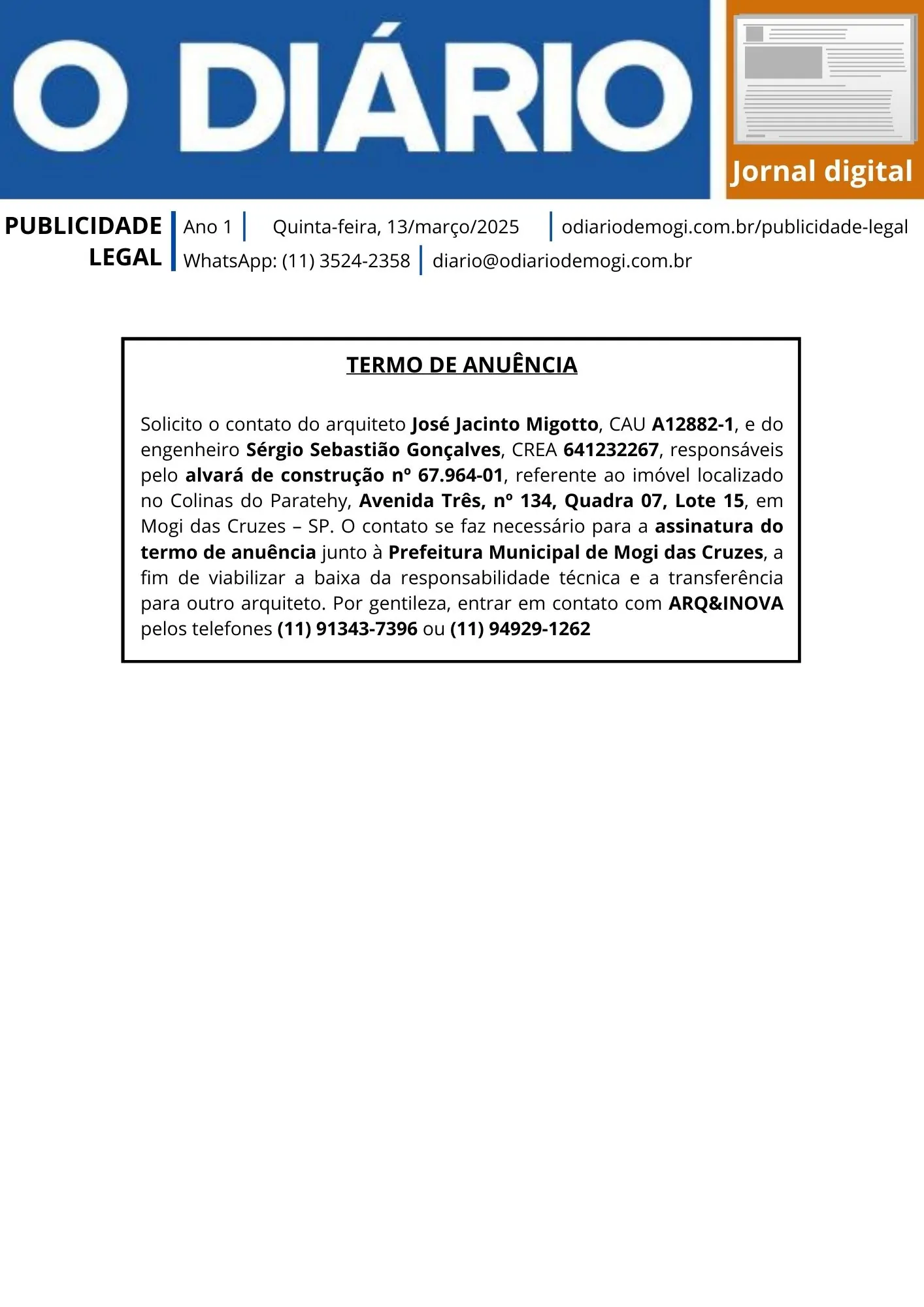 13 de março de 2025