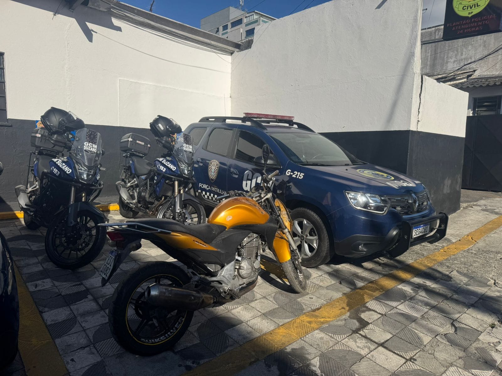 GCM de Suzano recupera motocicletas durante patrulhamento na Região Norte