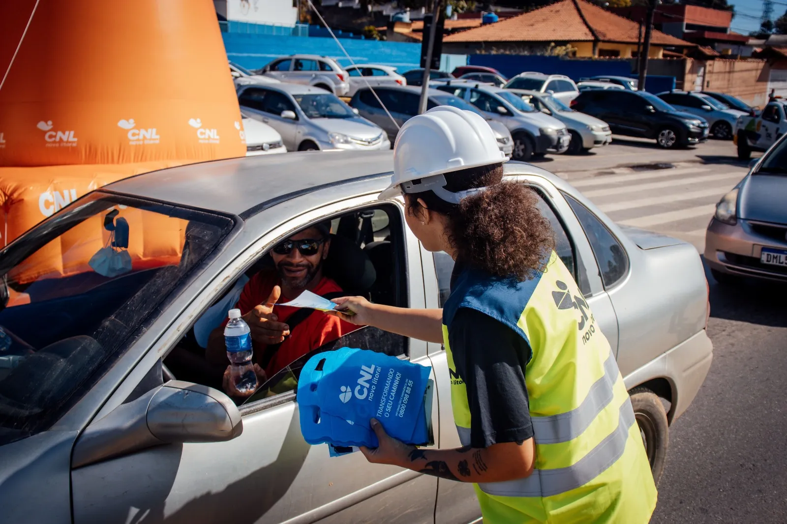 CNL realiza ação para esclarecer dúvidas sobre pedágio eletrônico em Mogi
