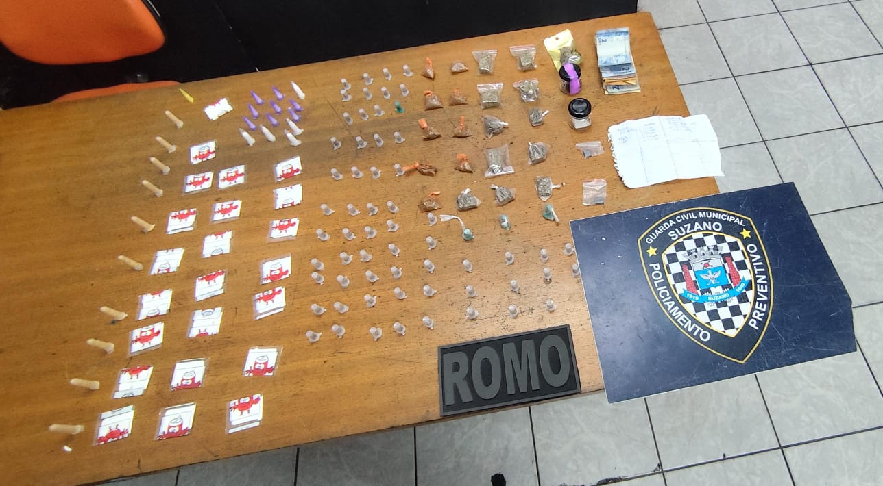 Mulher é presa por tráfico de drogas em Suzano durante ação da GCM