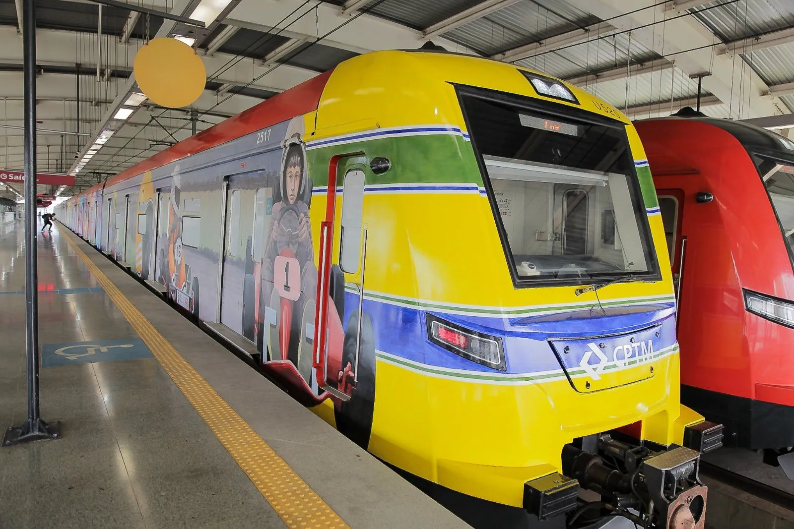 Trem temático do Ayrton Senna começa a circular na Linha 11–Coral nesta quinta-feira (22)