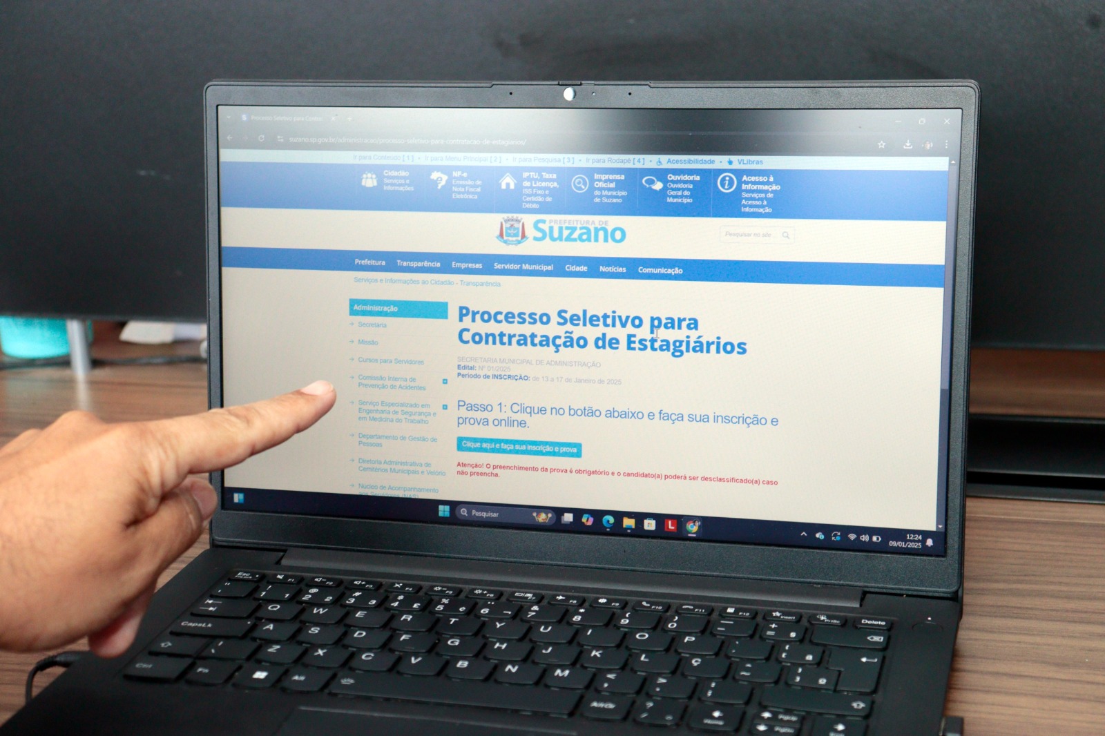 Inscrições para estágio na Prefeitura de Suzano terminam nesta terça-feira (27)