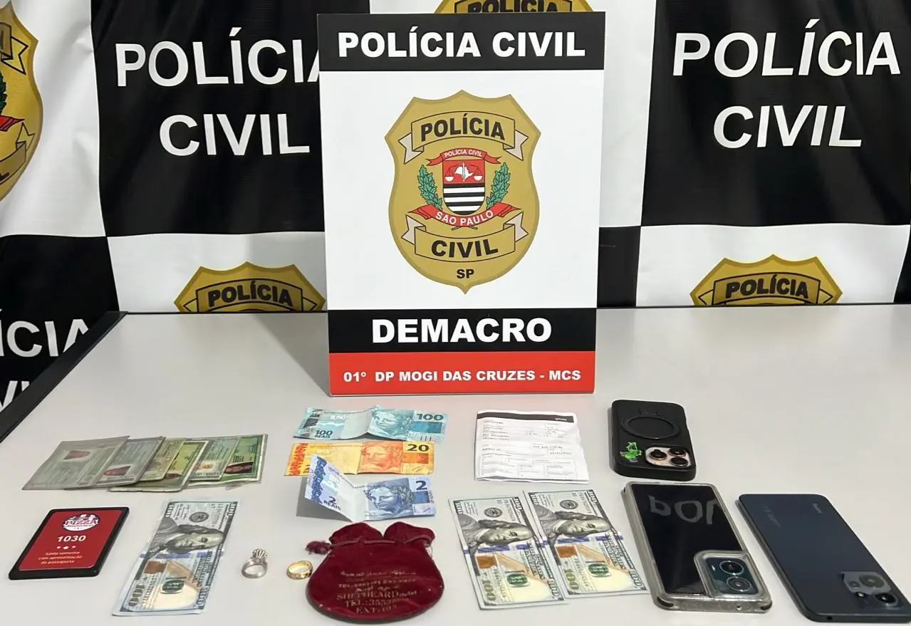 Polícia Civil prende trio acusado de dar golpe de R$ 50 mil em idosa, em Mogi das Cruzes