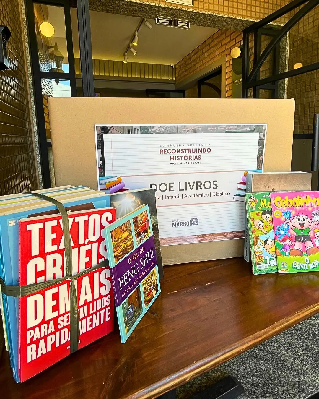 Grupo Marbor arrecada mais de 5 mil livros para bibliotecas de Ubá (MG)