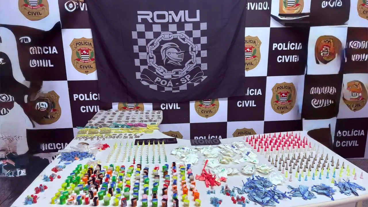 Mais de mil porções de drogas são apreendidas pela GCM de Poá no Jardim Obelisco