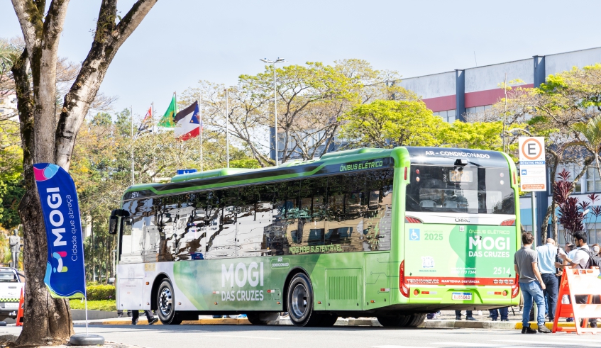 Mogi apresenta primeiro ônibus elétrico e com zero emissão de poluentes do município