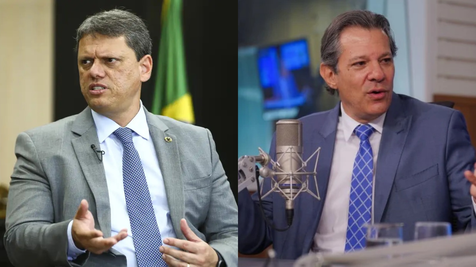 Tarcísio tem 44% das intenções de voto no 1º turno contra 24% de Haddad, aponta Quaest