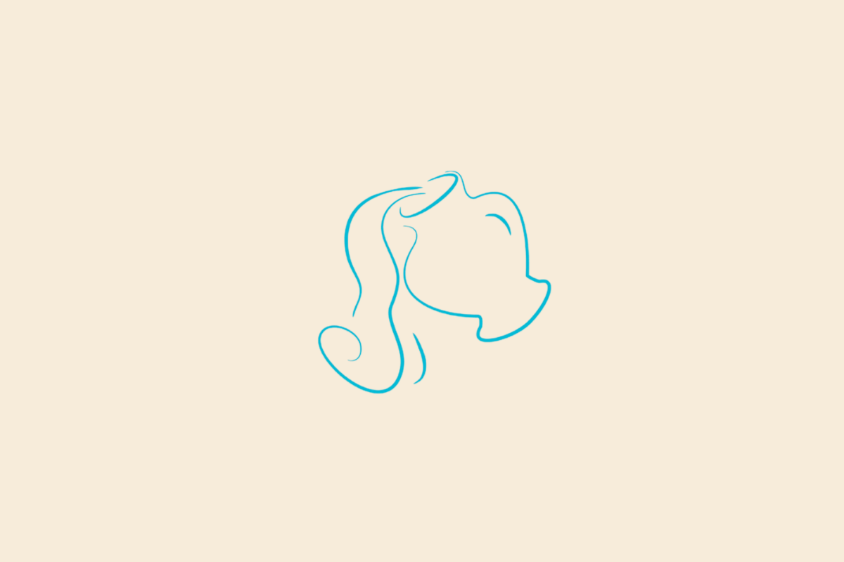 Ilustração minimalista de um jarro com água jorrando em azul, representando o signo de Aquário, sobre fundo bege.