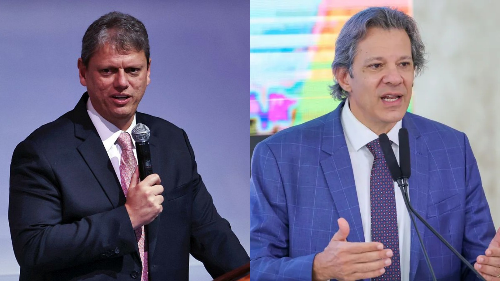 Datafolha: Tarcísio tem 50% das intenções de voto no 1º turno contra 33% de Haddad